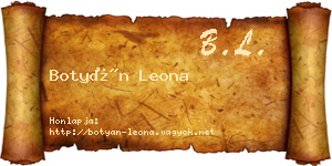 Botyán Leona névjegykártya